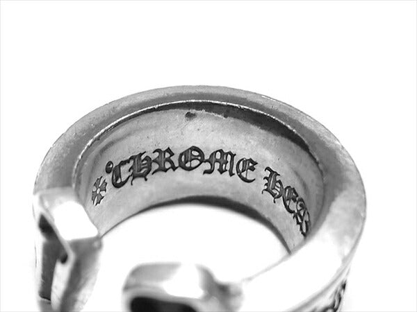 CHROME HEARTS クロムハーツ（原本無） SCROLL LABEL RING LG スクロール ラベル ラージ リング シルバー 7号程度【中古】