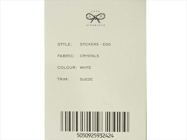 Anya Hindmarch アニヤ・ハインドマーチ 未使用 STICKERS EGC CRYSTALS エッグ クリスタル ステッカー レディース ホワイト系【極上美品】【中古】