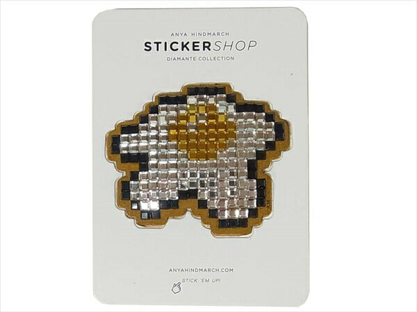 Anya Hindmarch アニヤ・ハインドマーチ 未使用 STICKERS EGC CRYSTALS エッグ クリスタル ステッカー レディース ホワイト系【極上美品】【中古】