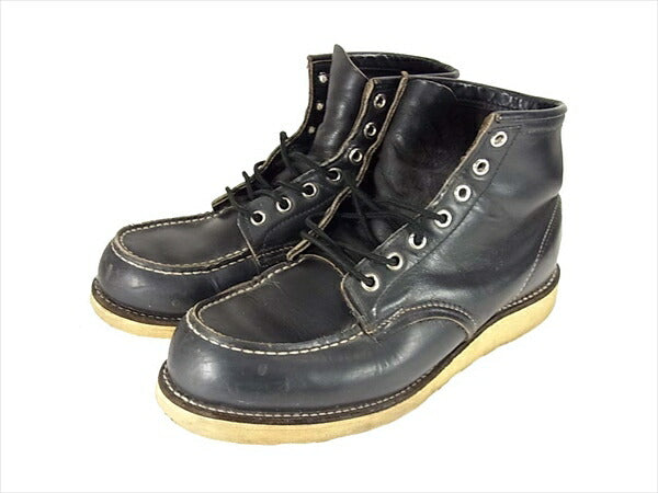 RED WING レッドウィング 8179 刺繍羽タグ アイリッシュセッター ブーツ ブラック系 実寸27cm程度【中古】