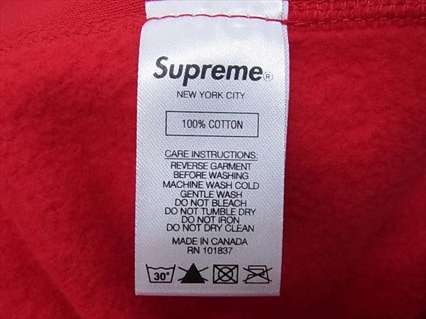 Supreme シュプリーム 未使用 19SS Swarovski Box Logo Hooded Sweatshirt スワロフスキー ボックスロゴ レッド系 L【極上美品】【中古】
