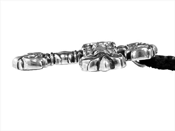 CHROME HEARTS クロムハーツ（原本有） 国内正規店原本付属 フィリグリー クロス スモール レザーブレード付 ネックレス シルバー【中古】