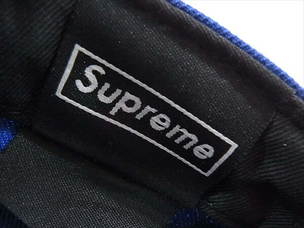 Supreme シュプリーム 16AW RIP Box Logo NEW ERA CAP ニューエラ 刺繍 6パネル ボックス ロゴ キャップ 帽子 ブルー系  ブルー系 58.7cm【中古】