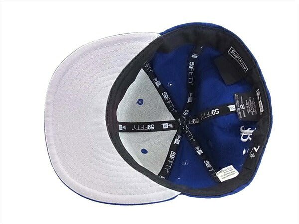 Supreme シュプリーム 16AW RIP Box Logo NEW ERA CAP ニューエラ 刺繍 6パネル ボックス ロゴ キャップ 帽子 ブルー系  ブルー系 58.7cm【中古】