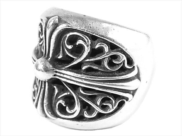 CHROME HEARTS クロムハーツ（原本無） CLASSIC OVAL RING クラシック オーバル クロス リング リング シルバー シルバー 19号程度【中古】