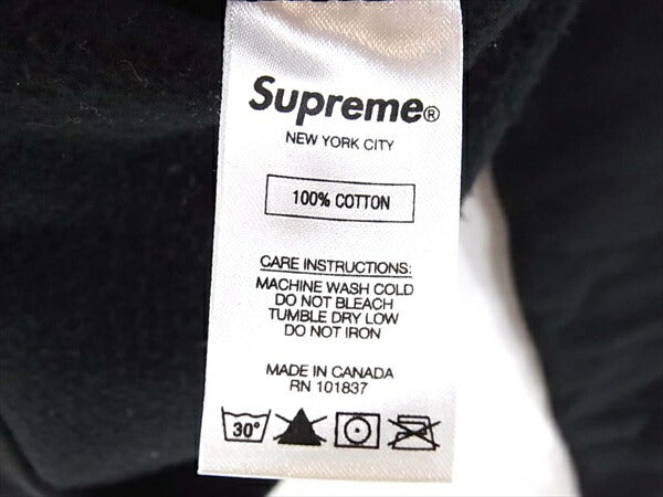 Supreme シュプリーム × ギャルソン COMME des GARCONS SHIRT 17SS Box Logo Hooded Sweatshirt ボックスロゴ パーカー ブラック系 S【中古】