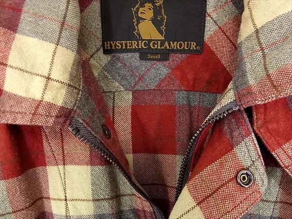 HYSTERIC GLAMOUR ヒステリックグラマー 0294AH01 TOO DRUNK TO FUCK シャツ ジャケット 長袖シャツ レッド系 レッド系 Ｓ【中古】