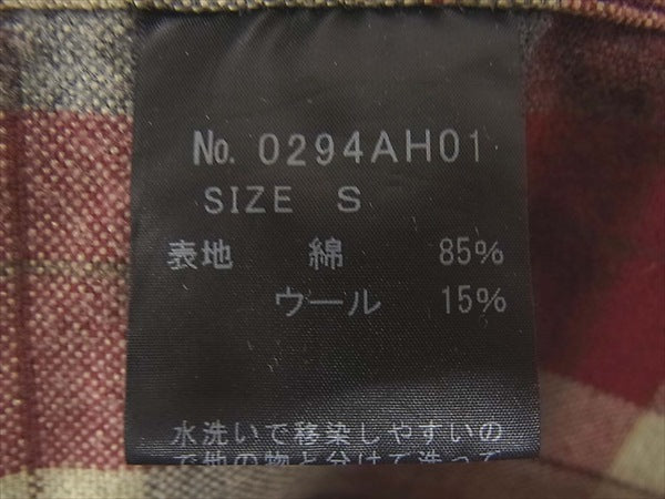 HYSTERIC GLAMOUR ヒステリックグラマー 0294AH01 TOO DRUNK TO FUCK シャツ ジャケット 長袖シャツ レッド系 レッド系 Ｓ【中古】