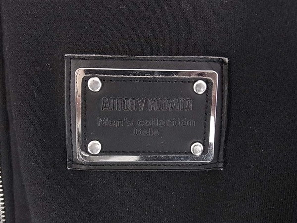 アントニーモラート コットン ジップアップ スウェット ジャケット 黒系 黒系 M【中古】