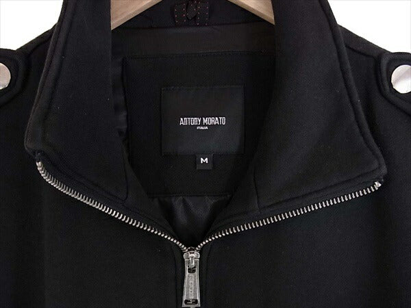 アントニーモラート コットン ジップアップ スウェット ジャケット 黒系 黒系 M【中古】