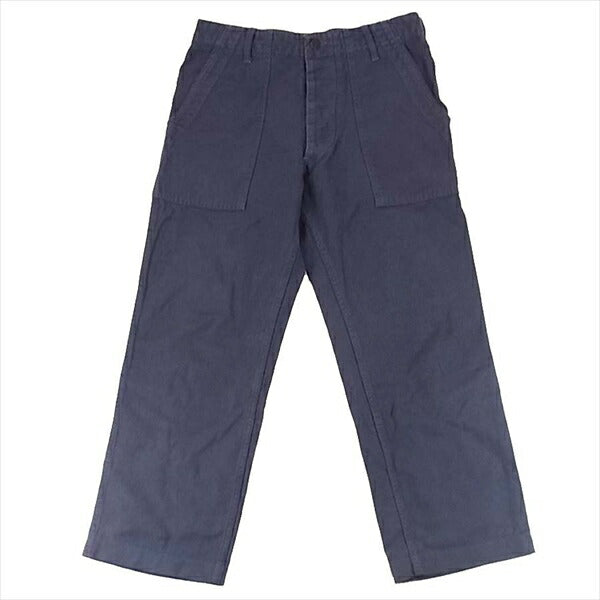 COOTIE クーティー 日本製 コットン ベイカー ファティーグ 無地 パンツ ネイビー系 ネイビー系 S【中古】