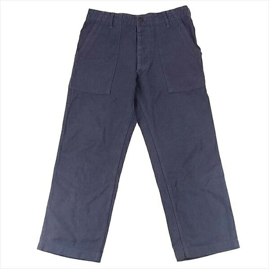 COOTIE クーティー 日本製 コットン ベイカー ファティーグ 無地 パンツ ネイビー系 ネイビー系 S【中古】