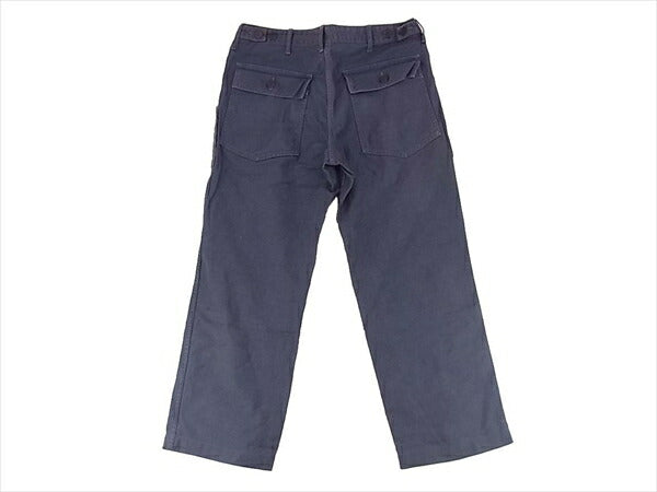 COOTIE クーティー 日本製 コットン ベイカー ファティーグ 無地 パンツ ネイビー系 ネイビー系 S【中古】