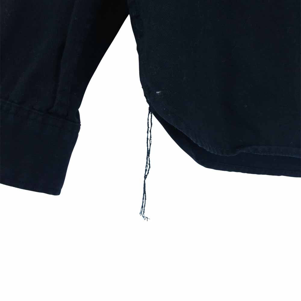 COOTIE クーティー 日本製 バック刺繍 ワッペン ワーク 長袖シャツ 黒系 黒系 S【中古】