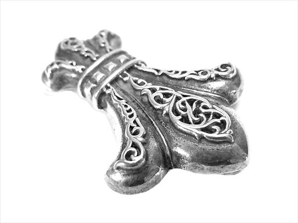 CHROME HEARTS クロムハーツ（原本無） CH FLEUR SILVER SV925 CHフレア ネックレストップ ペンダントトップ シルバー【中古】