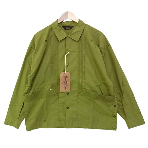 TENDERLOIN テンダーロイン GUAYABERA SHT L/S グアヤベラ 長袖シャツ カーキ(オリーブグリーン)系 カーキ(オリーブグリーン)系 S【新古品】【未使用】【中古】