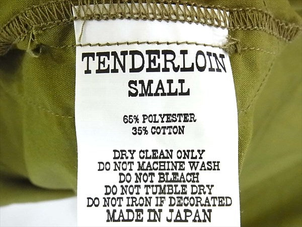 TENDERLOIN テンダーロイン GUAYABERA SHT L/S グアヤベラ 長袖シャツ カーキ(オリーブグリーン)系 カーキ(オリーブグリーン)系 S【新古品】【未使用】【中古】