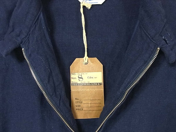 TENDERLOIN テンダーロイン LINEN SWING TOP リネン スウィング トップ ジャケット ネイビー系 S【新古品】【未使用】【中古】