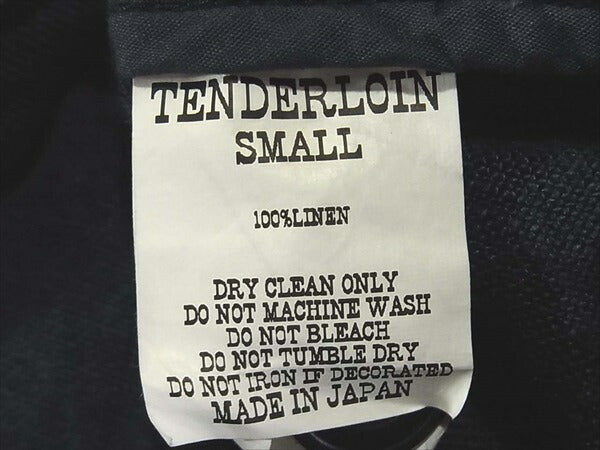 TENDERLOIN テンダーロイン LINEN SWING TOP リネン スウィング トップ ジャケット ネイビー系 S【新古品】【未使用】【中古】