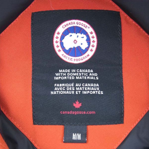 CANADA GOOSE カナダグース 3438JM 国内正規品 極美品 JASPER PARKA ジャスパー ダウンジャケット RED M【美品】【中古】