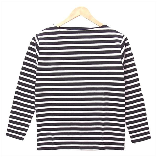 SAINT JAMES セントジェームス OUESSANT ウエッソン NOIR/NEIGE レディース カットソー 黒系 T0 【新古品】【未使用】【即決】 黒系 T0【新古品】【未使用】【中古】