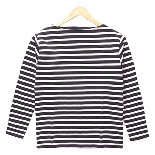 SAINT JAMES セントジェームス OUESSANT ウエッソン NOIR/NEIGE レディース カットソー 黒系 T0 【新古品】【未使用】【即決】 黒系 T0【新古品】【未使用】【中古】