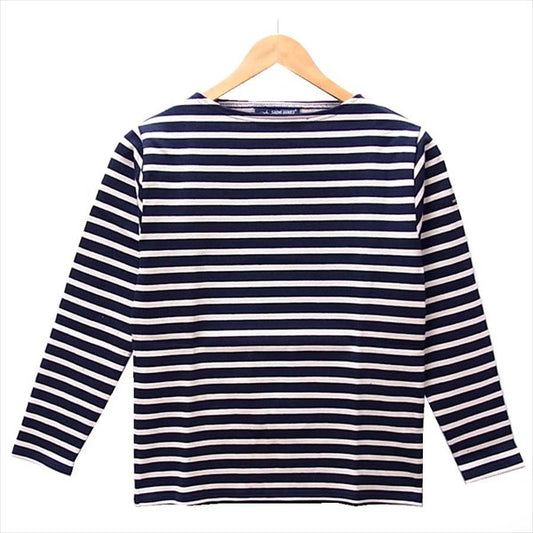 SAINT JAMES セントジェームス OUESSANT ウエッソン MARINE/ECRU レディース カットソー ネイビー系  ネイビー系 T0【新古品】【未使用】【中古】