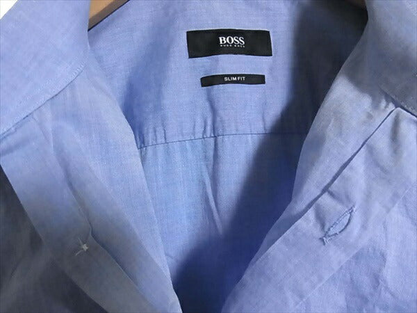 HUGO BOSS ヒューゴボス クレリック 長袖シャツ ブルー系 ブルー系 39【中古】