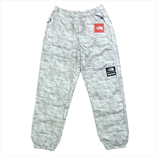 THE NORTH FACE ノースフェイス シュプリーム SUPREME PAPER NUPTSE PANT ペーパー ヌプシ パンツ ホワイトペーパープリント S【新古品】【未使用】【中古】