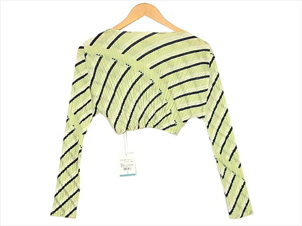 PLEATS PLEASE プリーツプリーズ PLASTIC PP91-JK671 プリーツブラウス レディース カットソー  ライトグリーン系 3【新古品】【未使用】【中古】