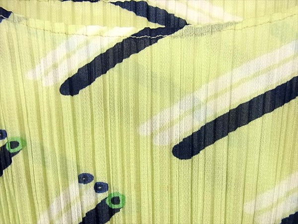 PLEATS PLEASE プリーツプリーズ PLASTIC PP91-JK671 プリーツブラウス レディース カットソー  ライトグリーン系 3【新古品】【未使用】【中古】