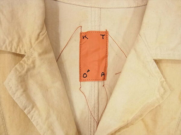 KATO カトー 加工 コットン カバーオール 日本製 ボタン テーラードジャケット ベージュ系 ベージュ系 Ｍ【中古】