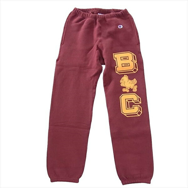 Champion チャンピオン Reverse Weave Sweat Pants 青単タグ 復刻 リバースウィーブ パンツ エンジ系 S【新古品】【未使用】【中古】