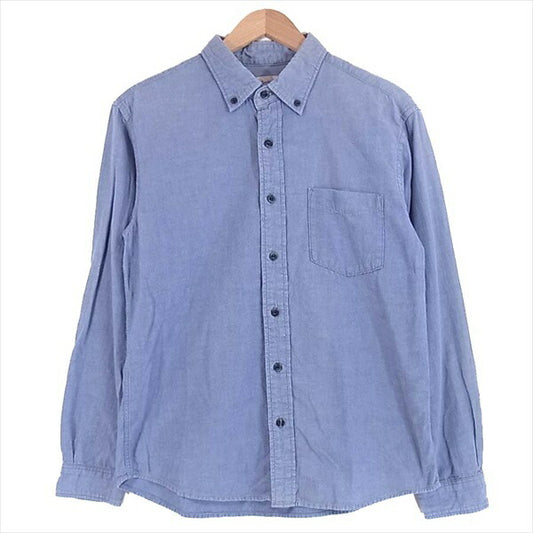TENDERLOIN テンダーロイン T-CHAMBRAY SHT BD シャンブレー ボタンダウン メンズ 長袖シャツ 青系 青系 S【中古】