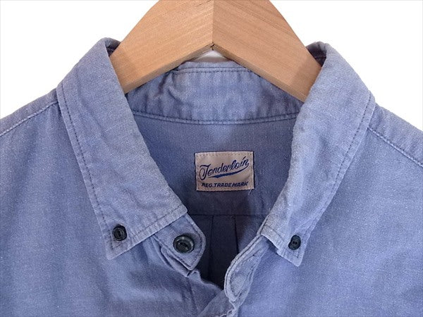TENDERLOIN テンダーロイン T-CHAMBRAY SHT BD シャンブレー ボタンダウン メンズ 長袖シャツ 青系 青系 S【中古】