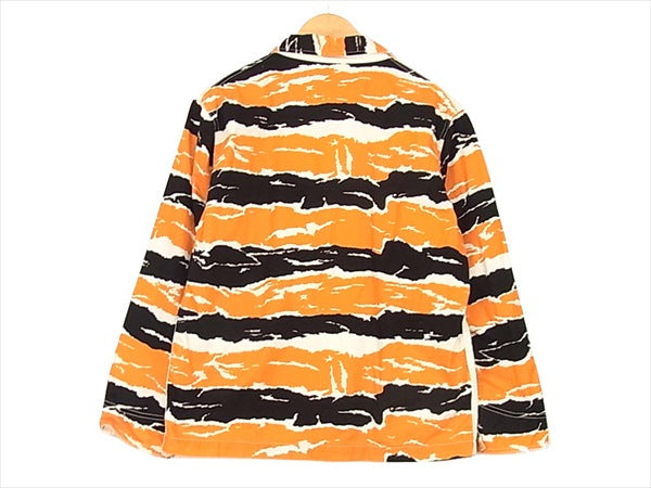TENDERLOIN テンダーロイン T-TIGER COVERALL タイガー 切替 カバーオール ジャケット オレンジ系 Ｓ【中古】