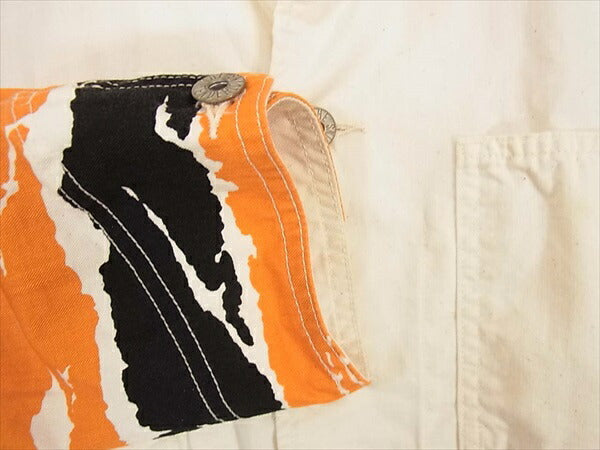 TENDERLOIN テンダーロイン T-TIGER COVERALL タイガー 切替 カバーオール ジャケット オレンジ系 Ｓ【中古】