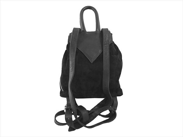 CHROME HEARTS クロムハーツ（原本有） 国内正規店原本付属 レシート付 IGGY SML イギー スモール ダガー ヌバックレザー バックパック リュック ブラック系【美品】【中古】