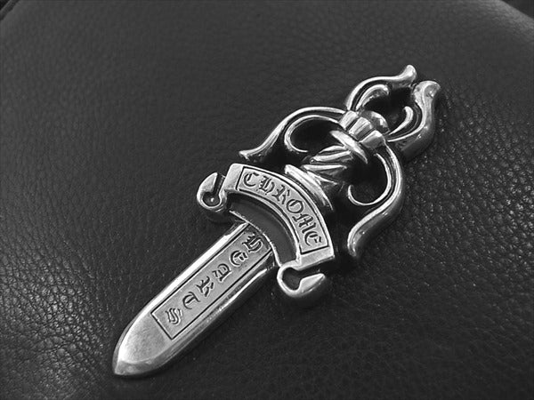 CHROME HEARTS クロムハーツ（原本有） 国内正規店原本付属 レシート付 IGGY SML イギー スモール ダガー ヌバックレザー バックパック リュック ブラック系【美品】【中古】