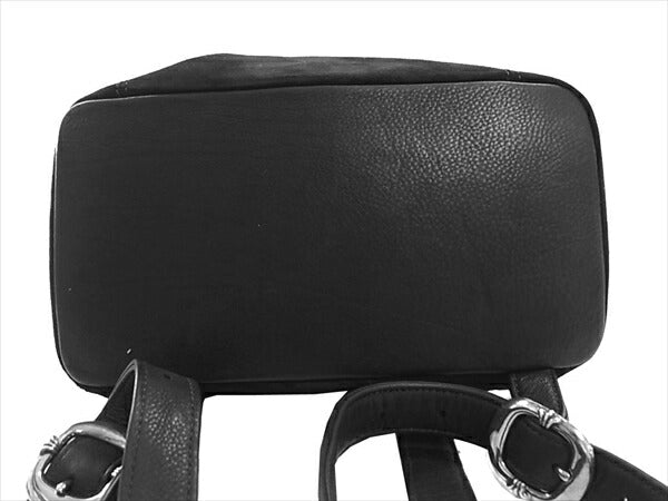 CHROME HEARTS クロムハーツ（原本有） 国内正規店原本付属 レシート付 IGGY SML イギー スモール ダガー ヌバックレザー バックパック リュック ブラック系【美品】【中古】