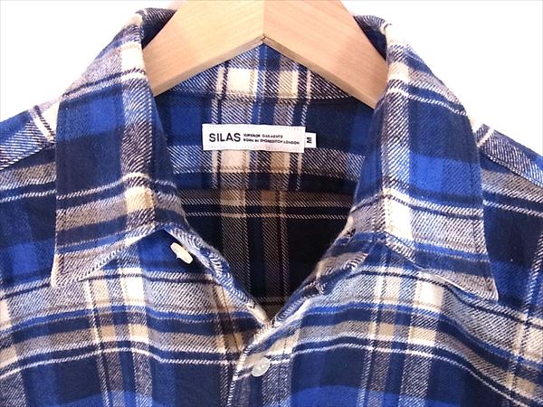 SILAS サイラス ヘビー フランネル 長袖 シャツ メンズ 日本製 長袖シャツ マルチカラー系 マルチカラー系 M【中古】