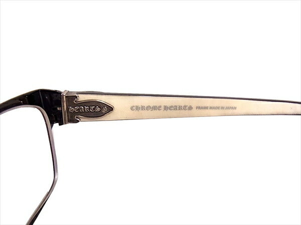 CHROME HEARTS クロムハーツ（原本無） GAG'N ウッドテンプル アイウェア メガネ 眼鏡 オフホワイト系 54□16-148【中古】