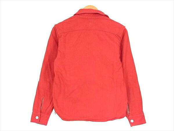 Pherrow's フェローズ ワーク シャツ ヘビー コットン 厚手 赤 ロングスリーブ 長袖シャツ レッド系  レッド系 34【中古】