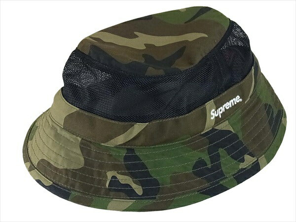 Supreme シュプリーム 15SS Supreme Mesh Crusher Hat メッシュ バケット ハット 帽子 カーキ(オリーブグリーン)系 カーキ(オリーブグリーン)系 M/L【中古】