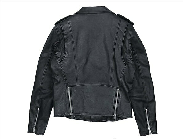 CELINE セリーヌ クラシックバイカージャケット黒50 レザー ジャケット ブラック系  ブラック系 50【美品】【中古】