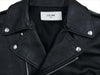 CELINE セリーヌ クラシックバイカージャケット黒50 レザー ジャケット ブラック系  ブラック系 50【美品】【中古】