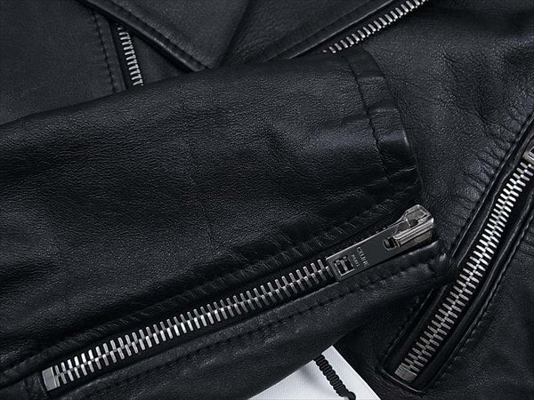 CELINE セリーヌ クラシックバイカージャケット黒50 レザー ジャケット ブラック系  ブラック系 50【美品】【中古】