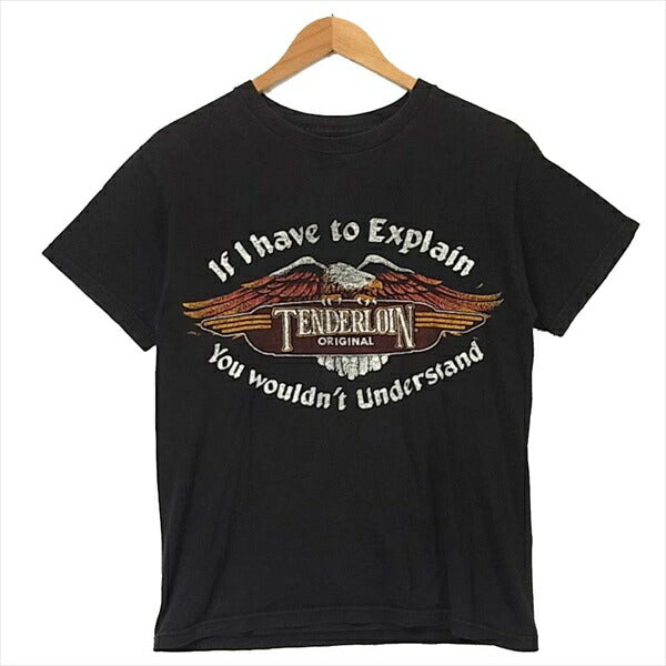 TENDERLOIN テンダーロイン T-TEE EA イーグルエンブレム 半袖Tシャツ 半袖 Tシャツ 黒系 黒系 S【中古】