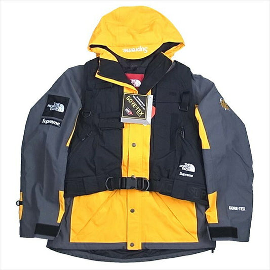 Supreme シュプリーム × ノースフェイス THE NORTH FACE 国内納品書付 20SS RTG Jacket + Vest ベスト ジャケット USA SGサミットゴールド USA L【新古品】【未使用】【中古】