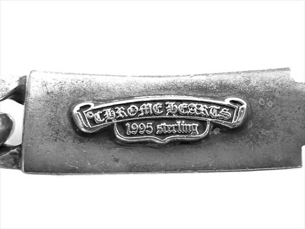 CHROME HEARTS クロムハーツ（原本無） フローラルID クラシックチェーンリンク ブレスレット シルバー【中古】